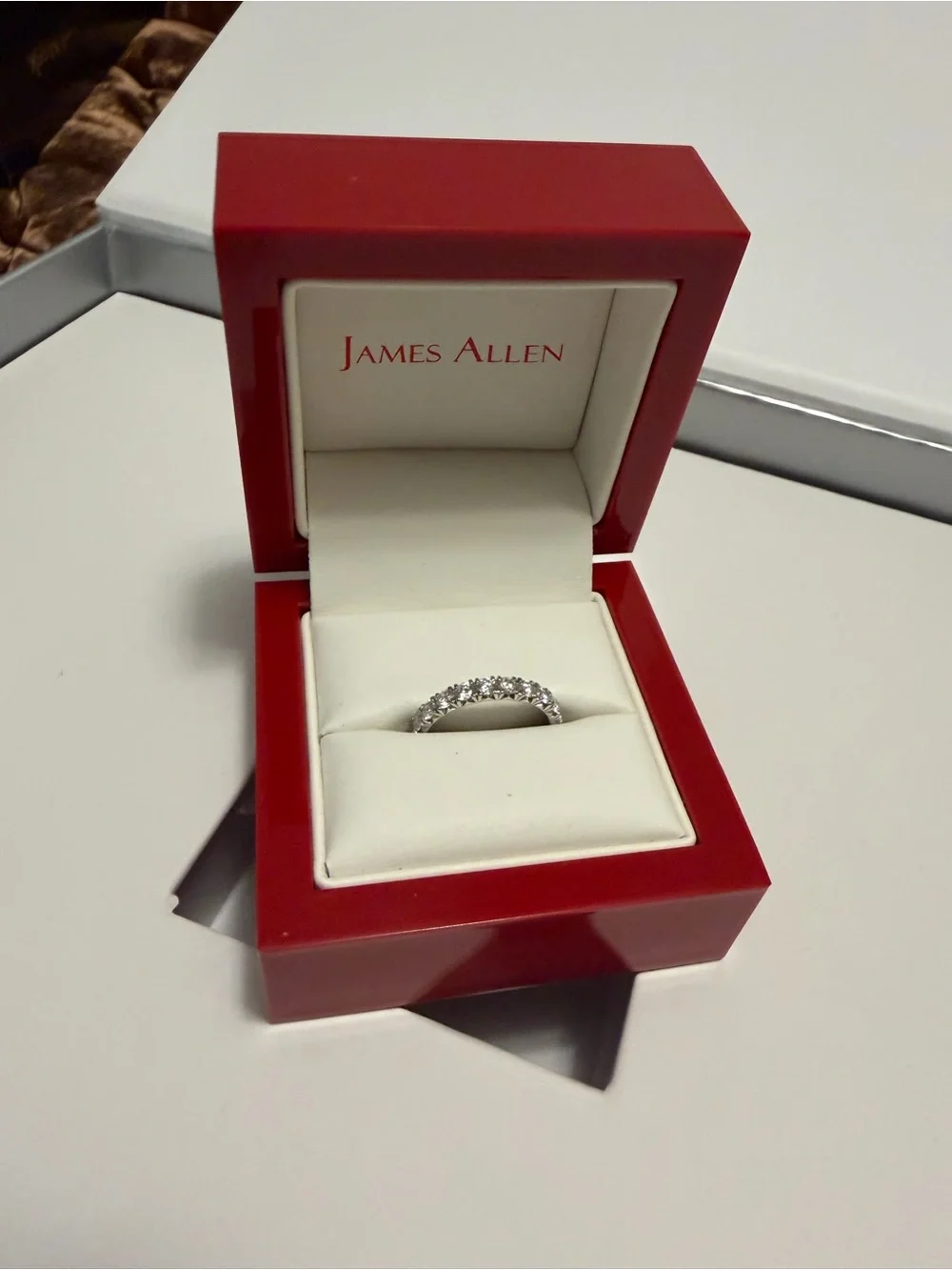 James Allen White Diamond Eternity Ring